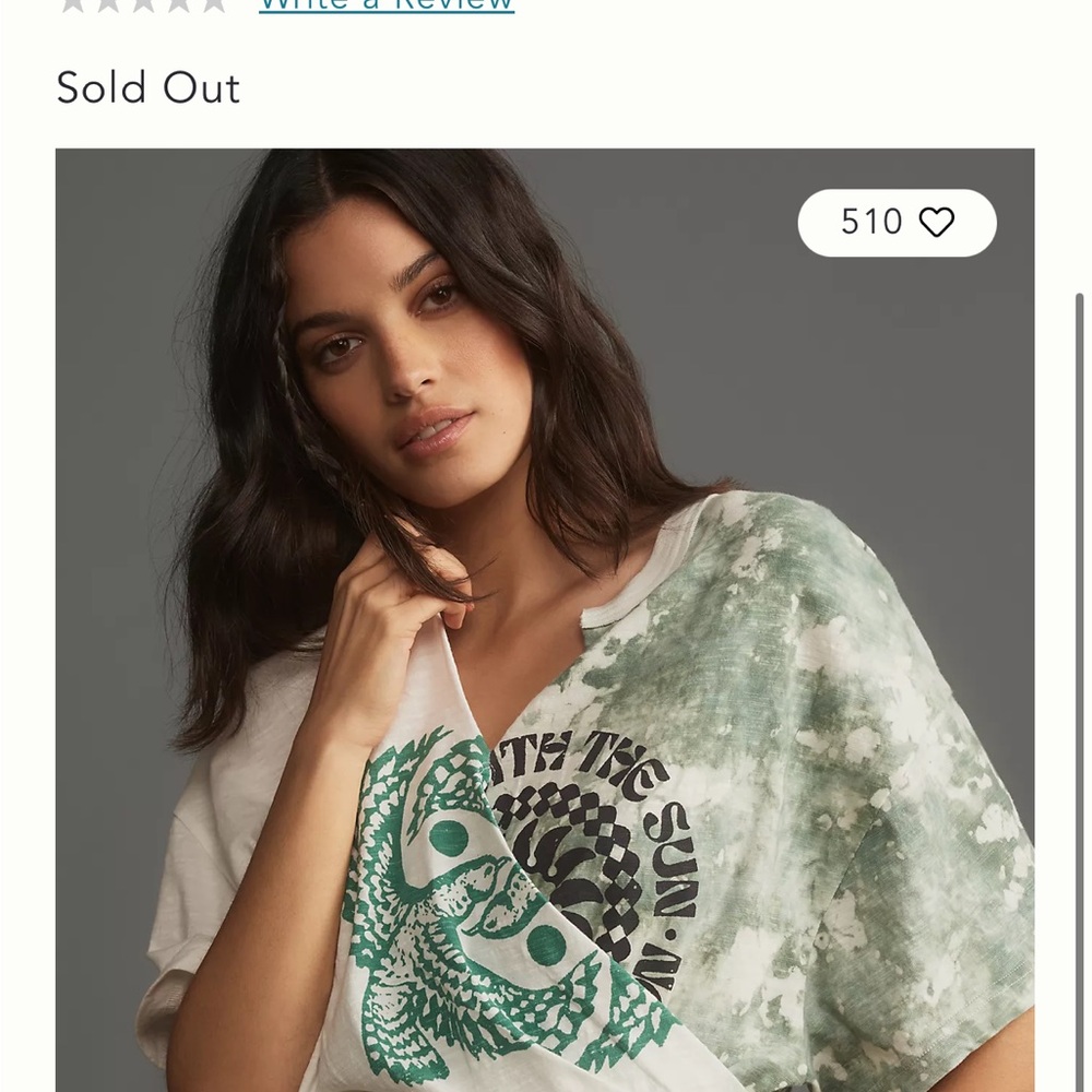 Pilcro Tie-Dye Graphic Tee